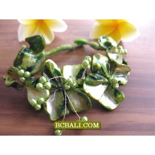 Charm Beads Shells Bracelets Flowers Package